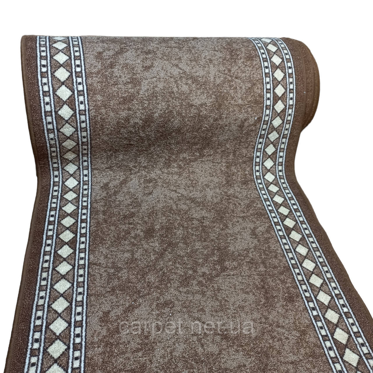 Килимова доріжка Dinarsu Epik коричнева шириною 80 см, фото 1