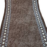 Килимова доріжка Dinarsu Epik коричнева шириною 80 см, фото 2