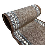 Килимова доріжка Dinarsu Epik коричнева шириною 80 см, фото 4