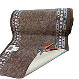 Килимова доріжка Dinarsu Epik коричнева шириною 80 см, фото 5