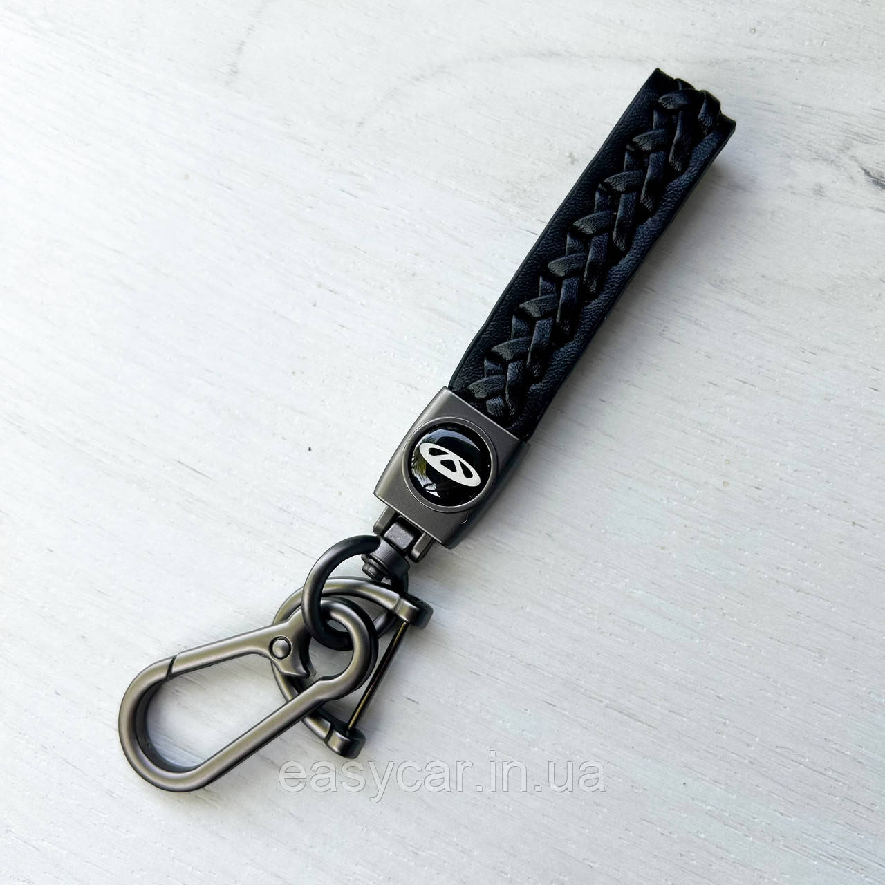 Плетений брелок для ключів авто Cherry Сатин, фото 1