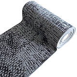 Килимова доріжка на гумовій основі Karat Flex 19197/08 сіра шириною 100 см, фото 2