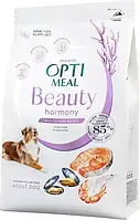 Сухой корм с морепродуктами для собак с мягким успокоительным эффектом OptiMeal Beauty Harmony Adult Dog 10 кг