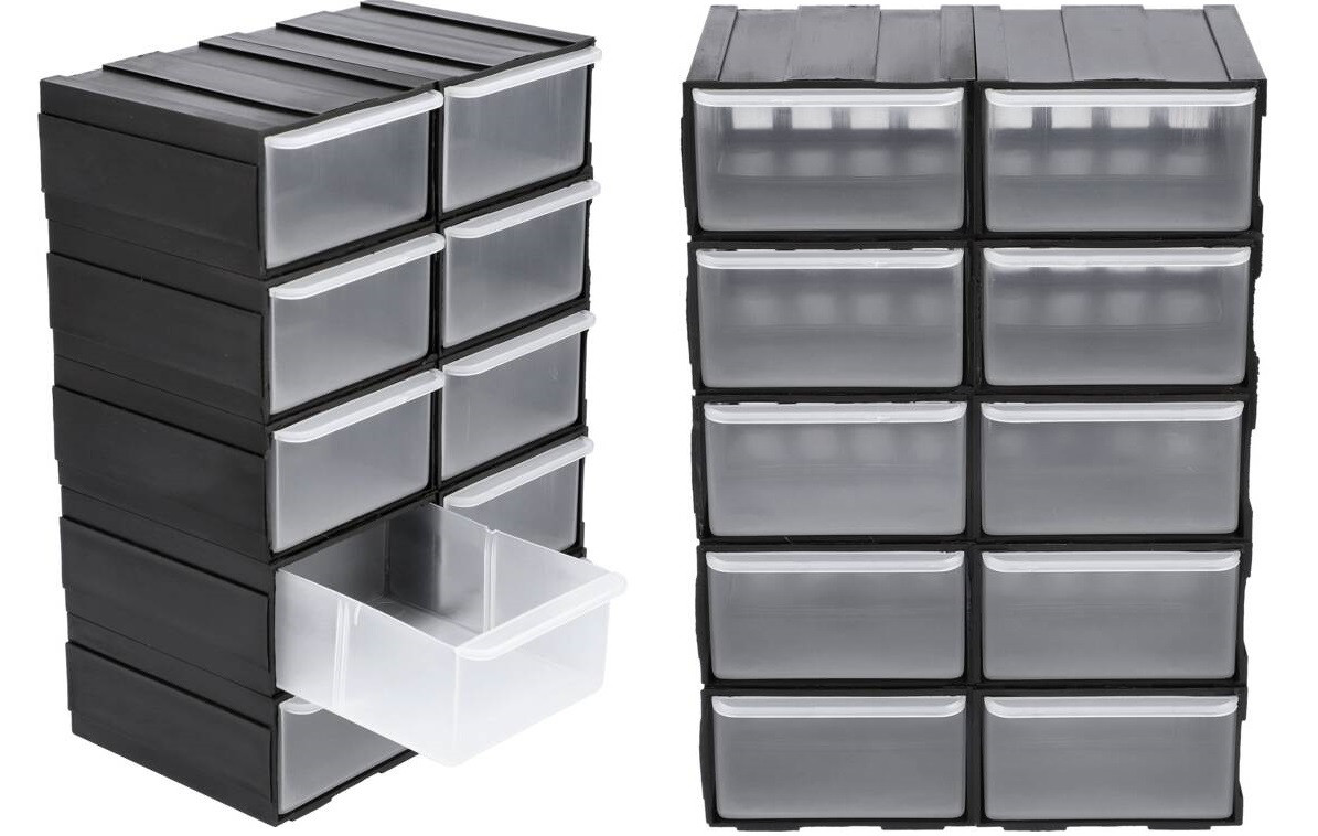 Органайзер Вертикальний 225 х 155 х 100 мм 10 Шухляд VOREL (78785)