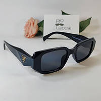 Женские солнцезащитные узкие прямоугольные очки прада