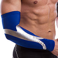 Нарукавник компрессионный рукав для спорта Zelart BC-1497 размер L цвет синий un