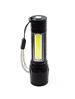 Карманный ручной светодиодный фонарик BL-B511 / mirco USB / Черный