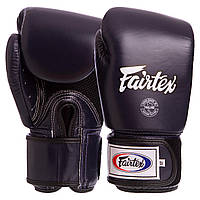 Перчатки боксерские кожаные FAIRTEX BGV1 размер 12 унции цвет темно-синий un