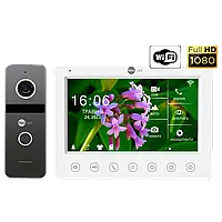 Видеодомофон Neolight NeoKIT HD WF Graphite с громкой связью и цветным монитором для частного дома