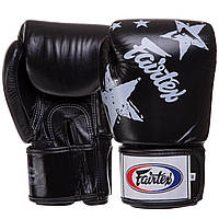 Перчатки боксерские кожаные FAIRTEX BGV1N размер 14 унции цвет черный un