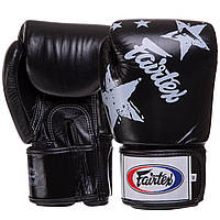 Перчатки боксерские кожаные FAIRTEX BGV1N размер 12 унции цвет черный un