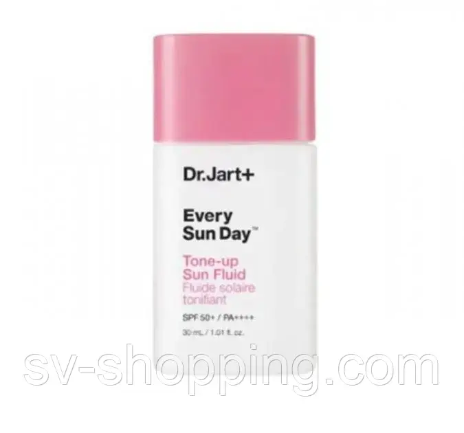 Сонцезахисний флюїд з тонуючим ефектом Dr. Jart+ Every Sun Day Tone-Up Sun Fluid SPF50+ PA+++ 30ml