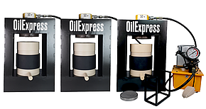 Прес для олії на 50 тонн 4+4+4 літри капролон "PRO+" OilExpress, фото 2