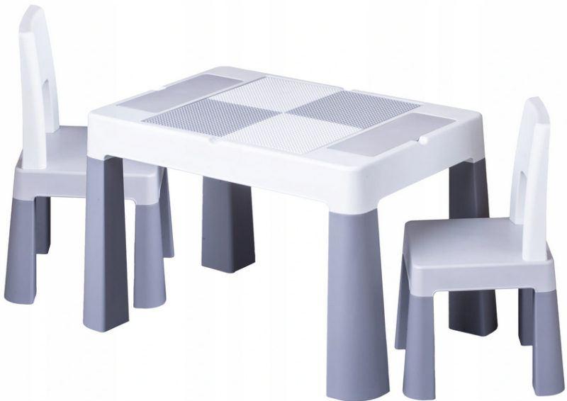 Комплект дитячих меблів (стіл, 2 стільці) Tega Baby Multifun Grey-White (MF-006-106) - фото 1 - id-p2193551992