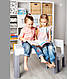 Комплект дитячих меблів (стіл, стілець) Tega Baby Multifun Grey-White (MF-001-106) - фото 4 - id-p1907869656