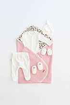 Комплект Lint з боді, рожевий