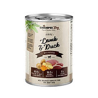 Консерва для взрослых собак с ягненком и уткой Chicopee Dog Adult Pure Lamb & Duck 400 г