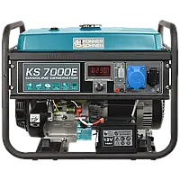 Генератор бензиновый для дома 230В 5.5кВт Konner&Sohnen KS 7000E, мини электростанция