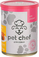 Влажный корм для щенков всех пород Pet Chef паштет мясной с курицей 360 г