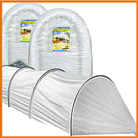 Мінітеплиця 4 м 42 г/м2 розбірна з агроволокна Парник-тунель маленький Агро-Лідер Мініпарник арковий, фото 2