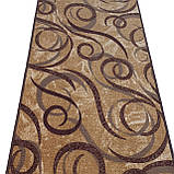 Килимова доріжка Dinarsu Ribbon коричнева шириною 300 см, фото 2