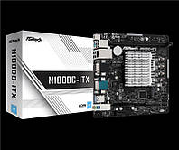 Материнська плата ASRock N100DC-ITX Intel Quad core N100 (up to 3.4GHz) 1xDDR4 M.2 HDMI mITX