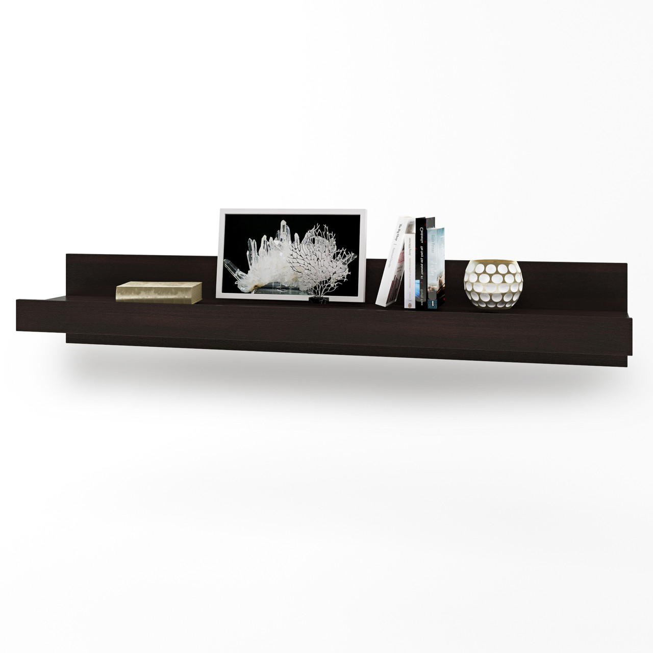 Навісна полиця Еверест Британія ПН-10 венге темний (DTM-2335), фото 1