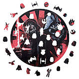 Середній Фігурний Дерев'яний Пазл Дарт Вейдер та Кайло Рен L, фото 2