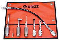 Набор сменных адаптеров для смазочного шприца 7 шт. Groz 449-50(5266211391756)