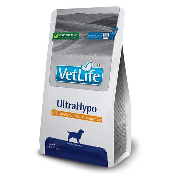 Диета корм для собак Farmina Vet Life UltraHypo при дерматозах і надмірному випаданні волосся - 2 кг