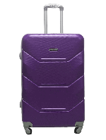 Дорожный чемодан цвет фиолетовый CARBON L большой пластиковый чемодан вместительный чемодан на колесах