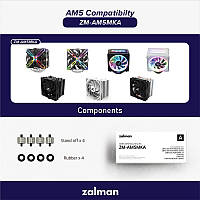 Кріплення для AMD AM5 Zalman ZM-AM5MKA, CNPS10X Performa/White, CNPS10X Performa ST, CNPS16X/White, CNPS17X,