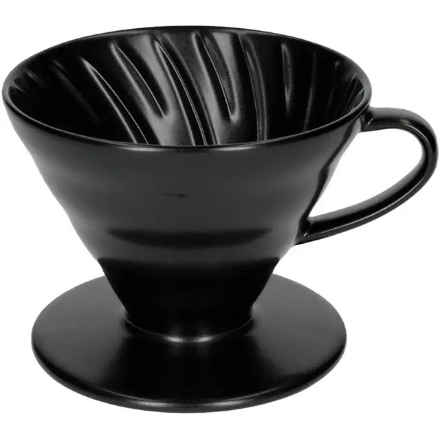 Керамический Пуровер HARIO Matte Black черный V60 02 (400 мл.) 3VDC-02-MB-UEX