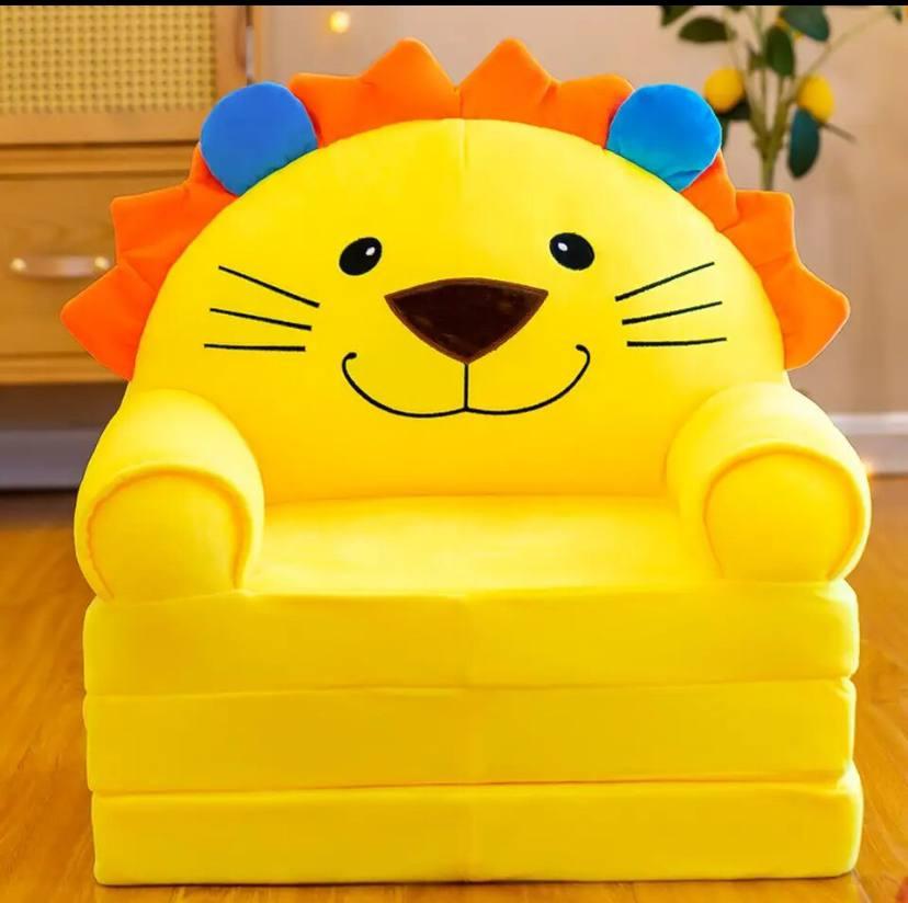 М'яке дитяче крісло плюшеве Лев, безкаркасне м'яке крісло-диван для дітей у кімнату