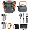 Набір туристичного металевого посуду для походів Camping cooking, фото 8