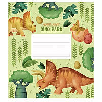 Зошит учнівський Dino park 012-3227K-3 в клітинку на 12 аркушів sm