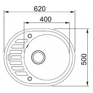 Кухонна мийка Franke RONDA ROG 611-62 114.0381.072 Onyx