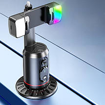 Розумний монопод, настільний тримач з автофокусом та LED-підсвіткою для смартфона 360°, фото 5