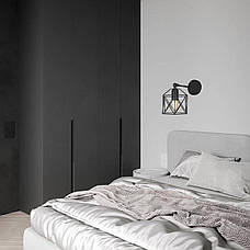 Чорне бра на рівному тримачі (56-WPR101F2-1 ВК), фото 3