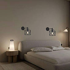 Чорне бра на рівному тримачі (56-WPR101F2-1 ВК), фото 5