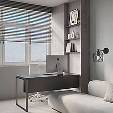 Чорне бра на рівному тримачі (56-WPR101F2-1 ВК), фото 4