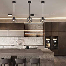 Чорний фігурний підвісний світильник (56-PR101F-1 ВК), фото 5