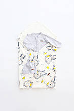 Комплект Liam з чоловічком, левеня сіре