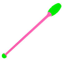 Булава для художественной гимнастики Zelart C-6175 цвет розовый-зеленый un