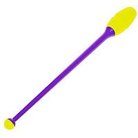 Булава для художественной гимнастики Zelart C-6175 цвет фиолетовый-желтый un