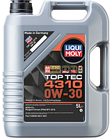 Синтетическое моторное масло LIQUI MOLY Top Tec 4310 0W-30, 5 л (2362)(7548443481756)