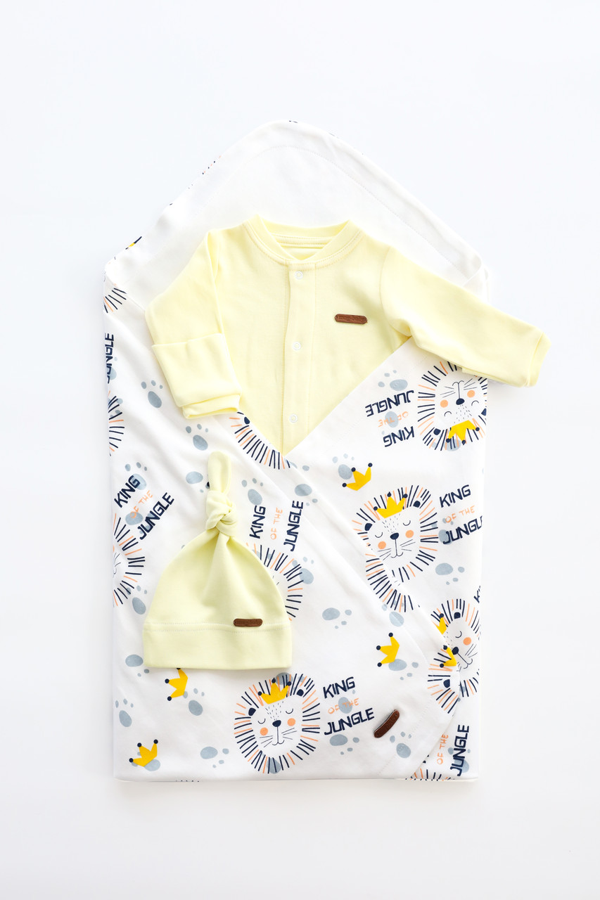 Комплект Liam з чоловічком, левеня лимонний, фото 1