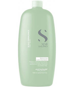 Шампунь для жирної шкіри голови Alfaparf Semi Di Lino Scalp Rebalance Balancing Low Shampoo 1000 мл