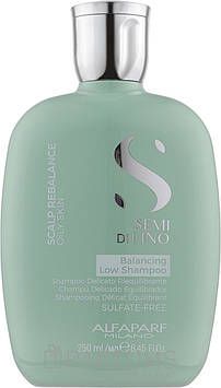 Шампунь для жирної шкіри голови Alfaparf Semi Di Lino Scalp Rebalance Balancing Low Shampoo 250 мл