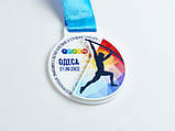 Медаль із кольорового акрилу з прозорою накладкою, фото 2